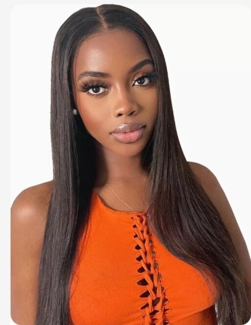 Isabella Wig | Natural Black Human Hair Lace Front , Length: 24"