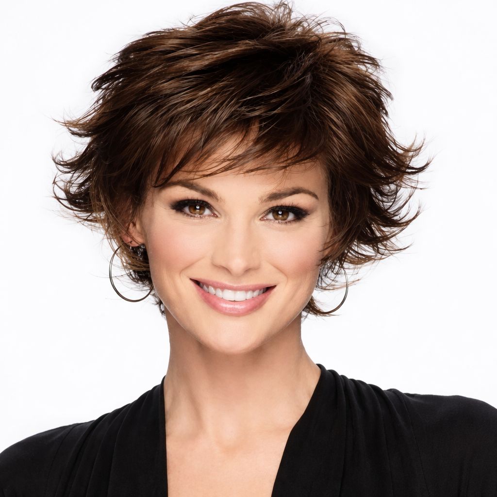 Alexandra Wig | Dark Brown 50% Human Hair Blend