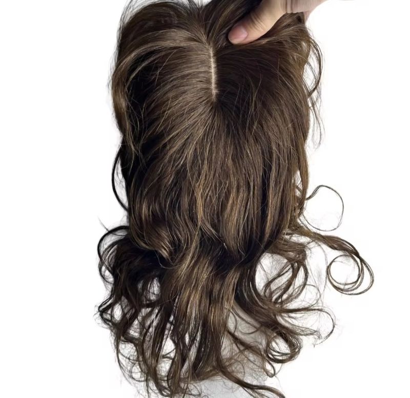 HUMAN HAIR TOPPER Fringe |  PU Base 10x12cm