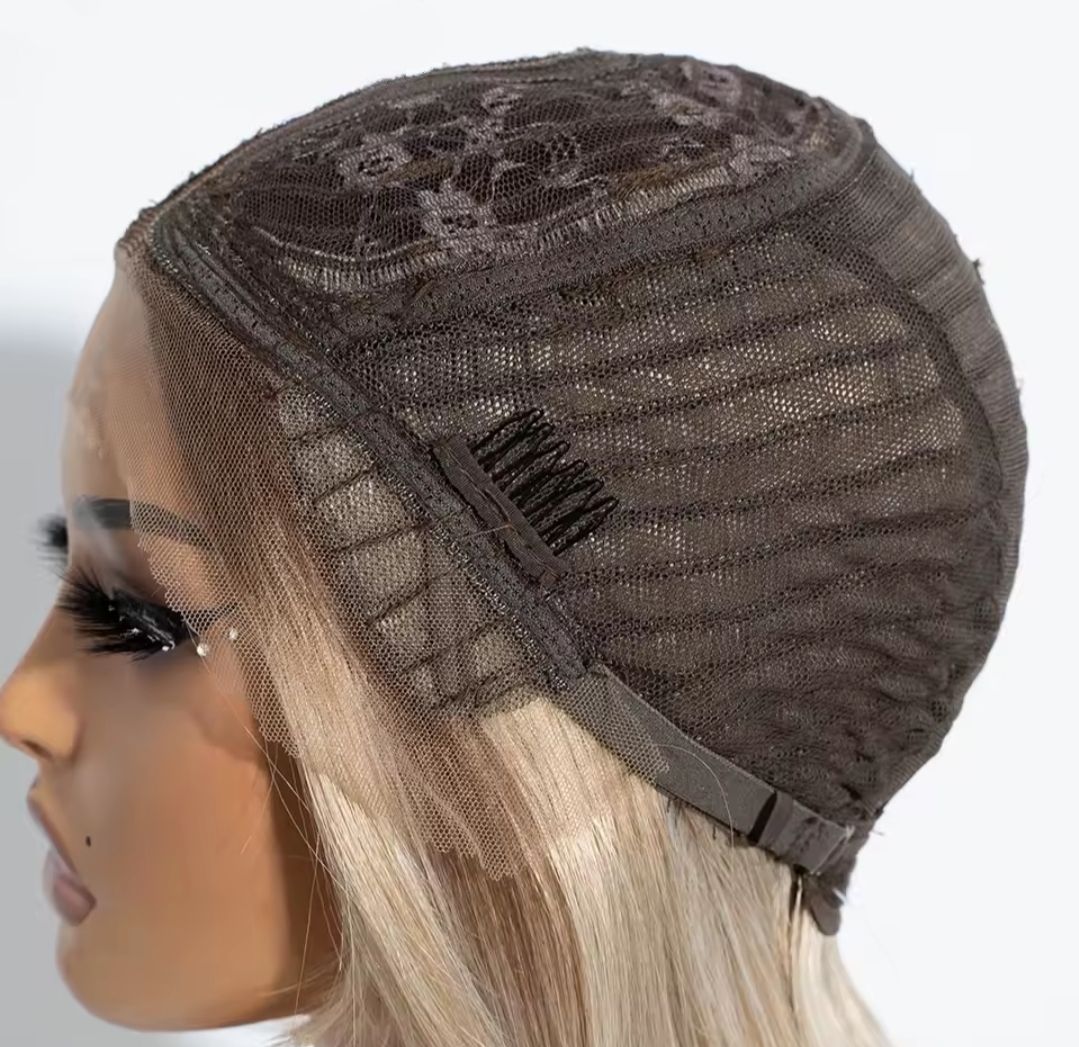 Dominique Wig | Pearly Blonde Lace Front with Bangs
