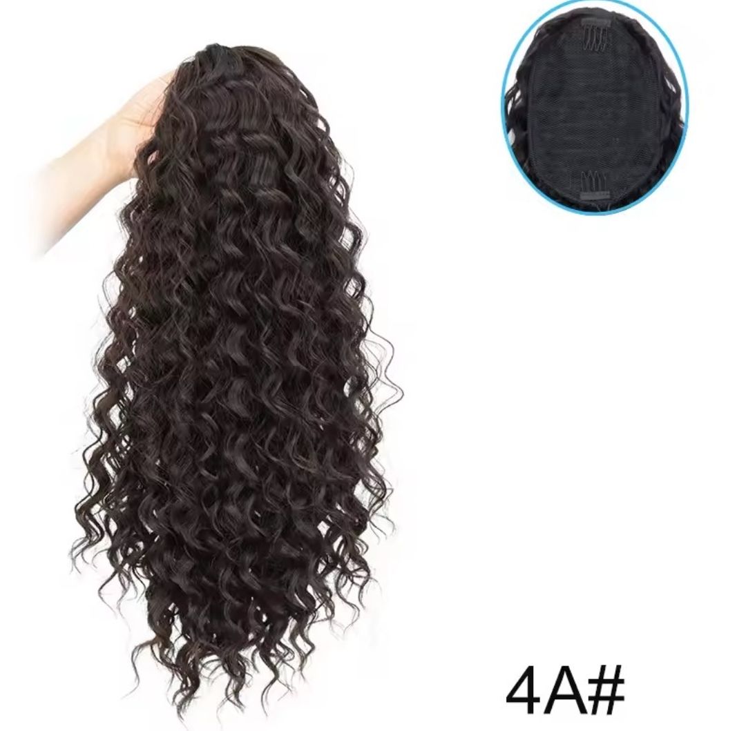 Ponytail Extension Drawstring Curly Synthetic Hair
