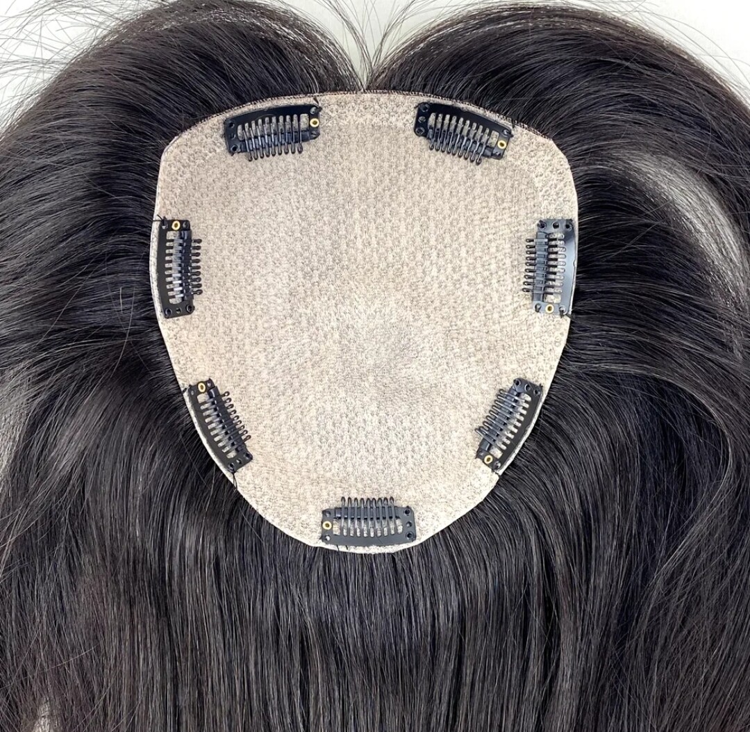 HUMAN HAIR TOPPER Silk Base 12x13cm | 16x18cm