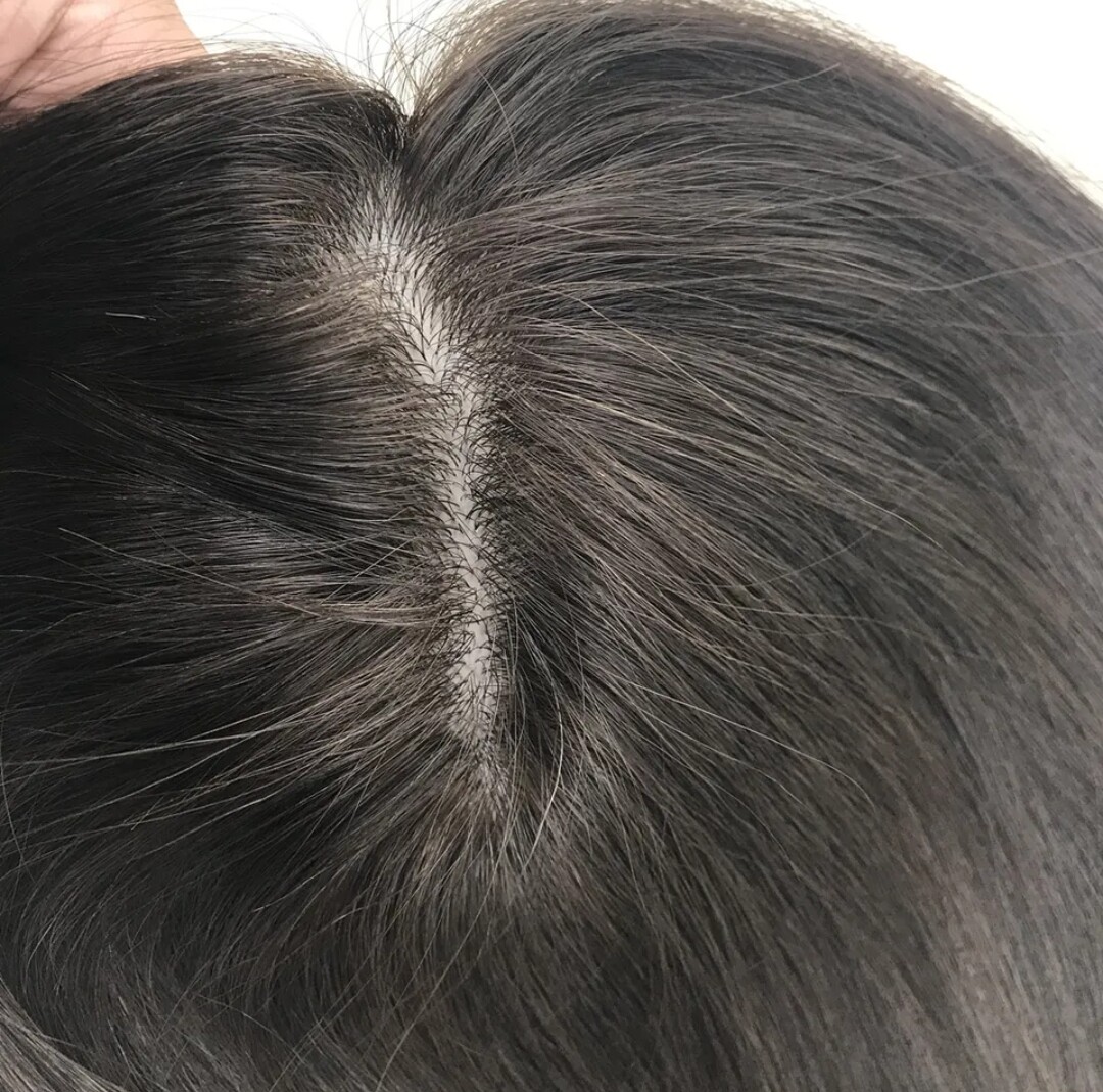 HUMAN HAIR TOPPER Silk Base 12x13cm | 16x18cm