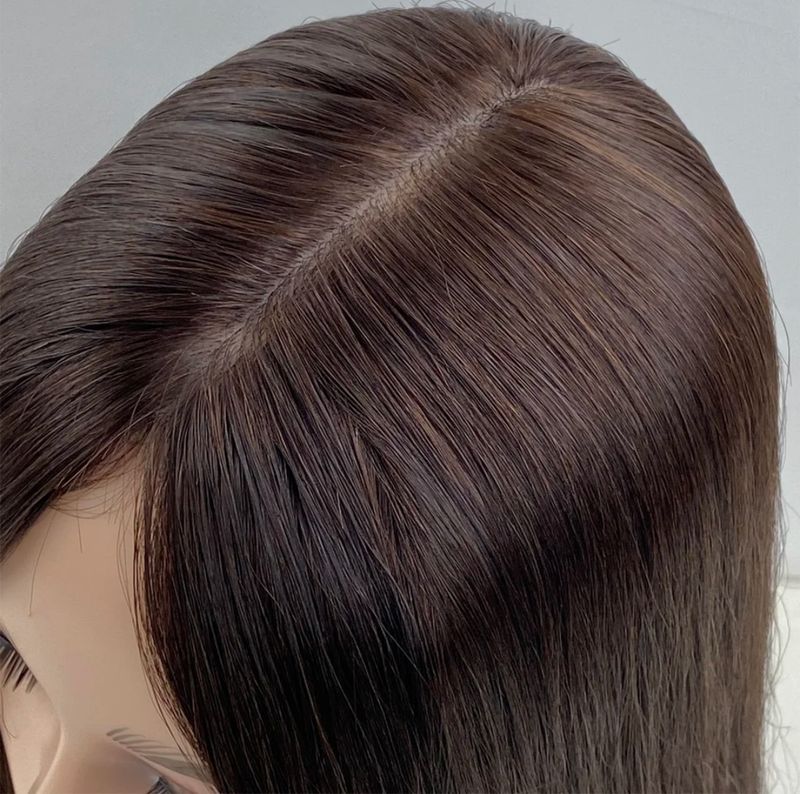 HUMAN HAIR TOPPER Silk Base 12x13cm | 16x18cm