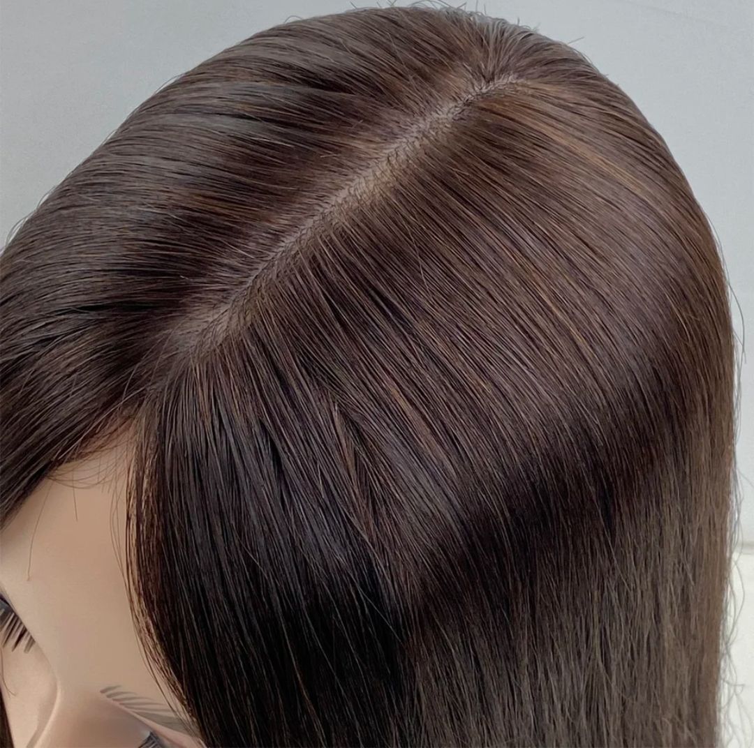 HUMAN HAIR TOPPER Silk Base 12x13cm | 16x18cm