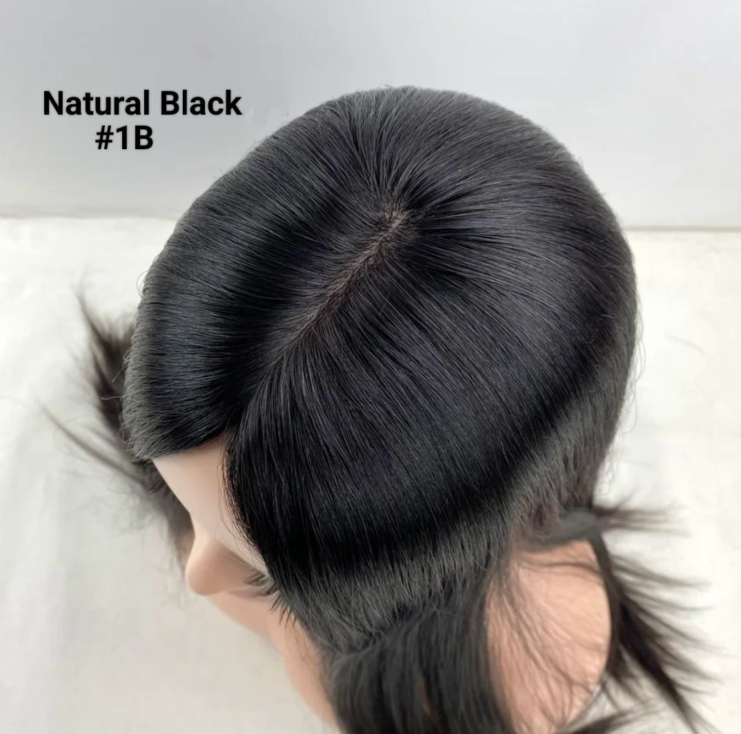 HUMAN HAIR TOPPER Silk Base 12x13cm | 16x18cm