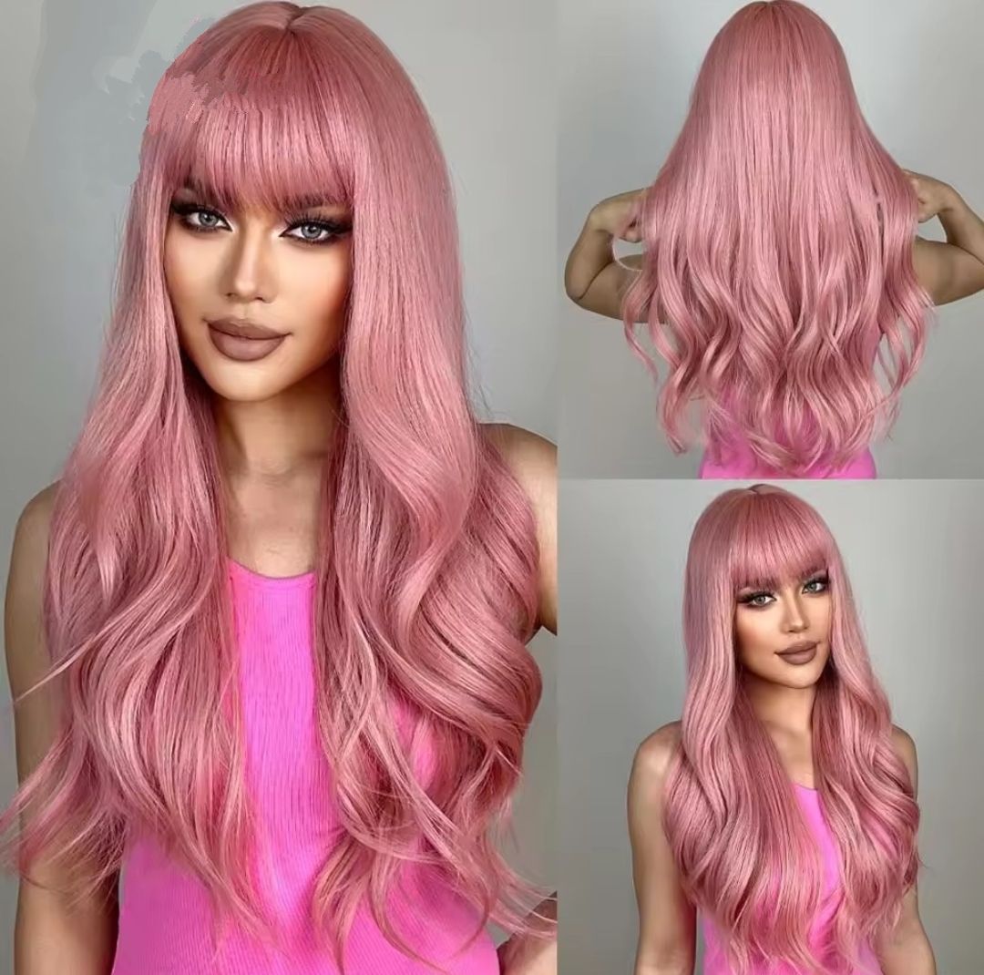 Cosplay Wig | Rose Gold Pink