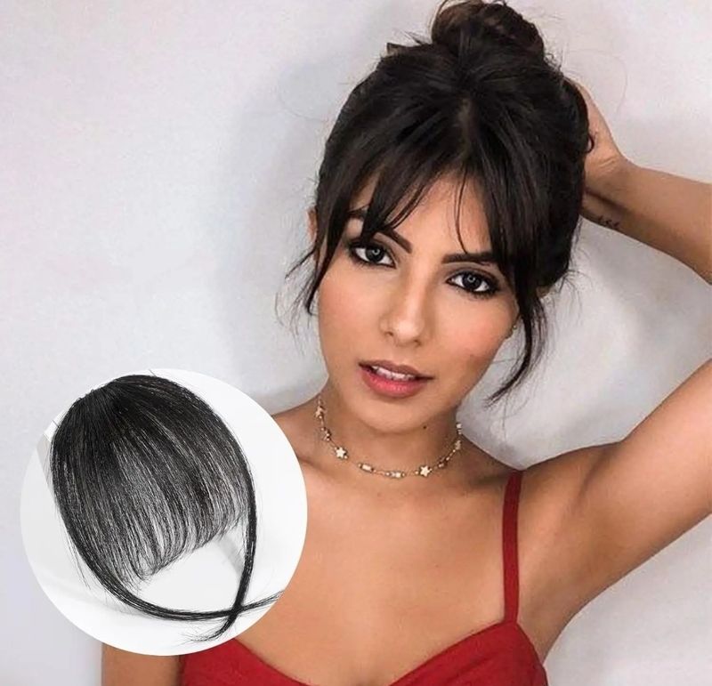 FRINGE EXTENSION CLIP IN HUMAN HAIR 