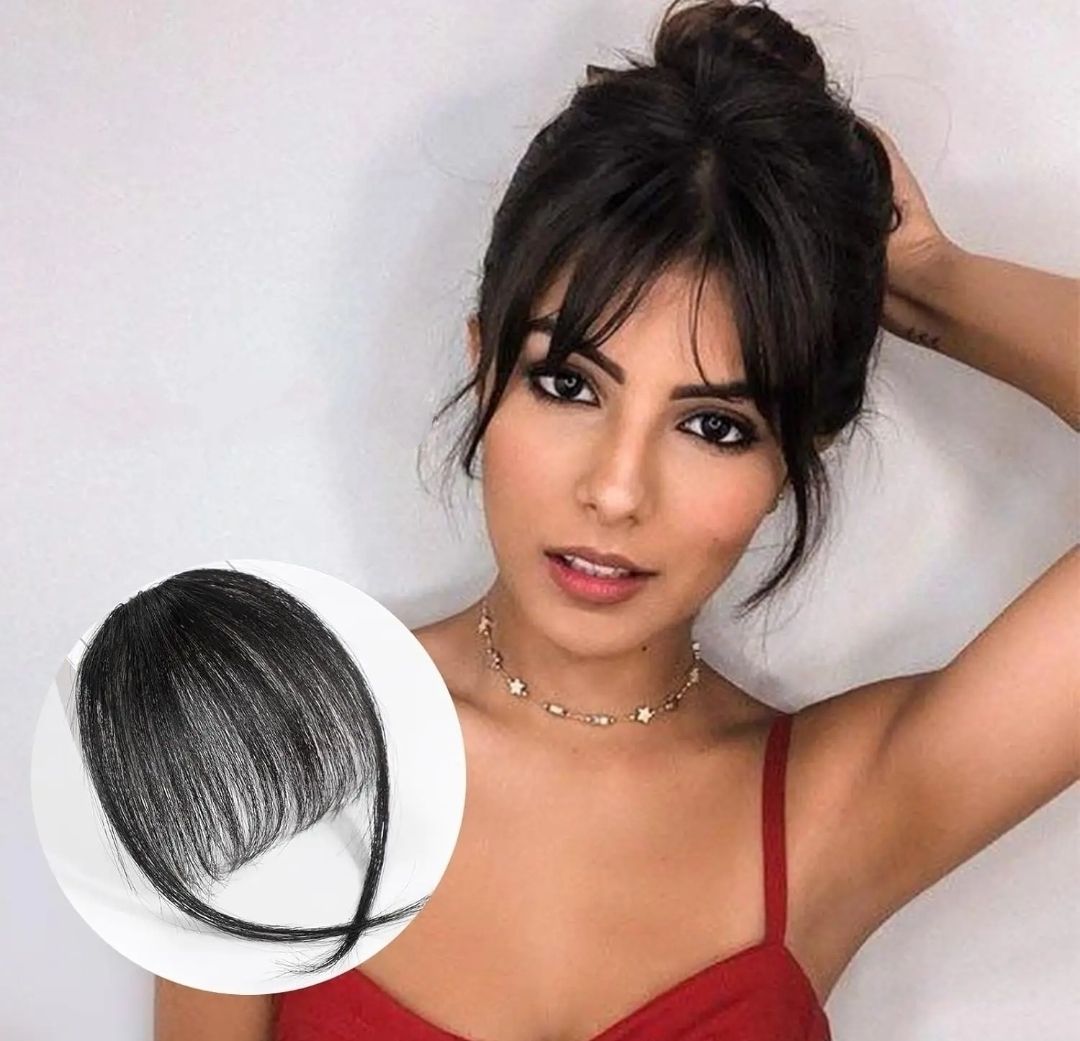 FRINGE EXTENSION CLIP IN HUMAN HAIR 
