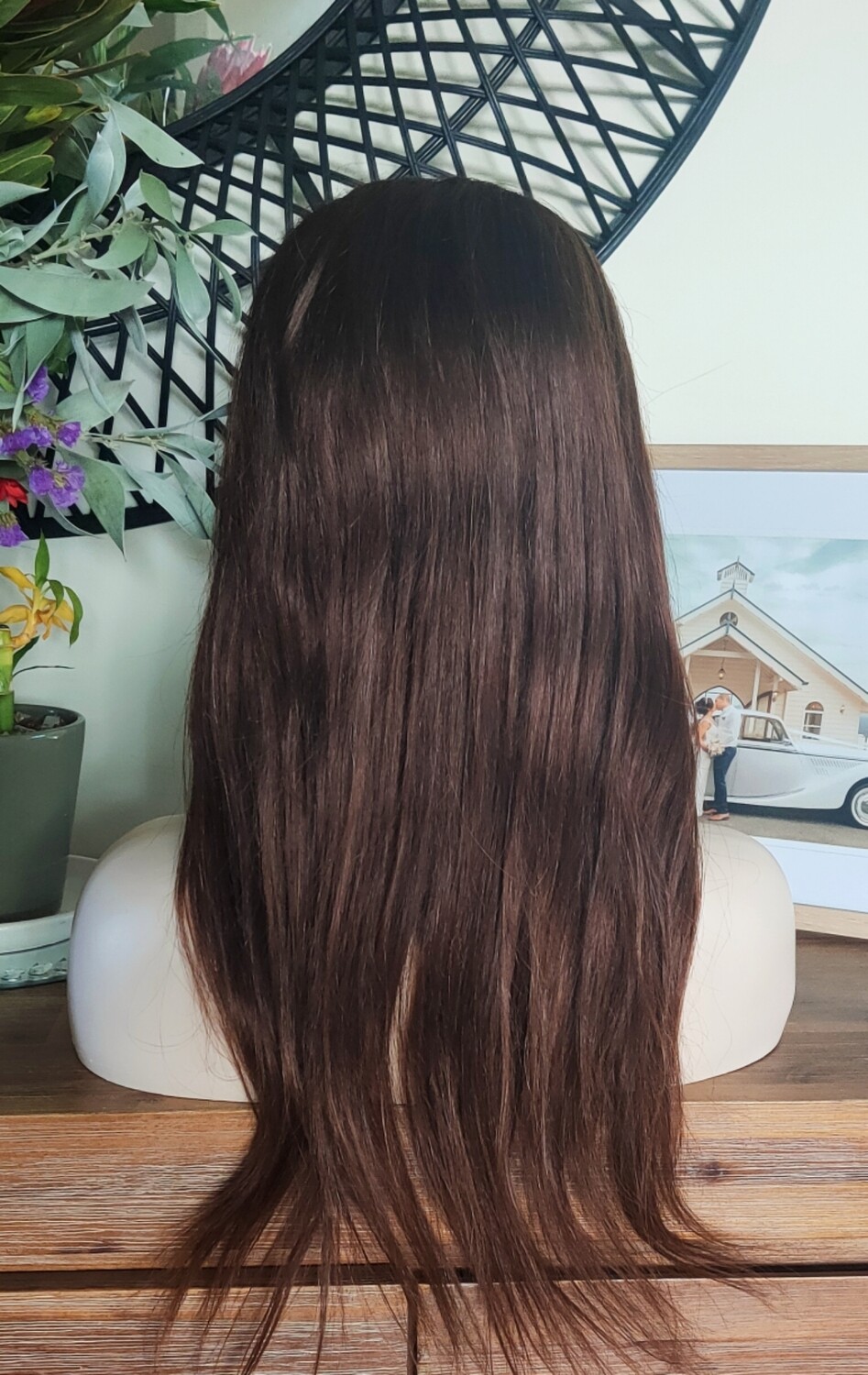 Mandy Wig | Auburn Brown Human Hair Lace Front 