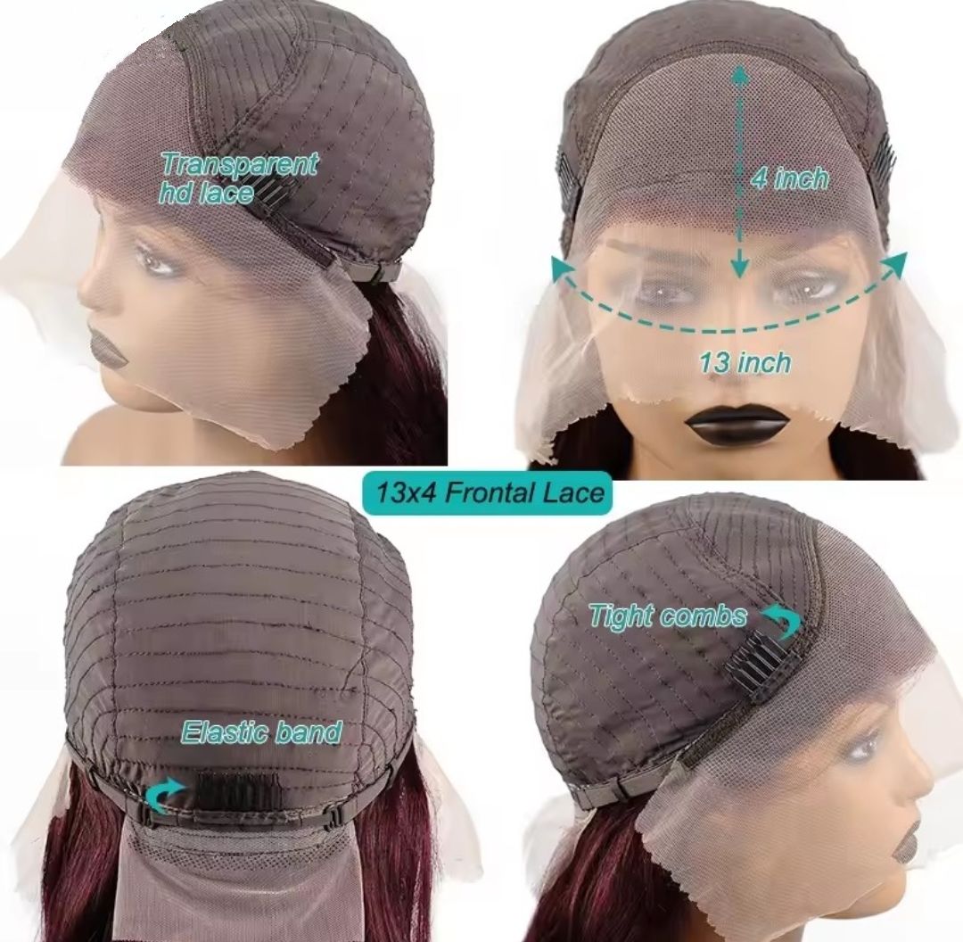 Mandy Wig | Auburn Brown Human Hair Lace Front 