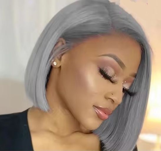 Leanne Wig | Silver Grey Human Hair Lace Front 