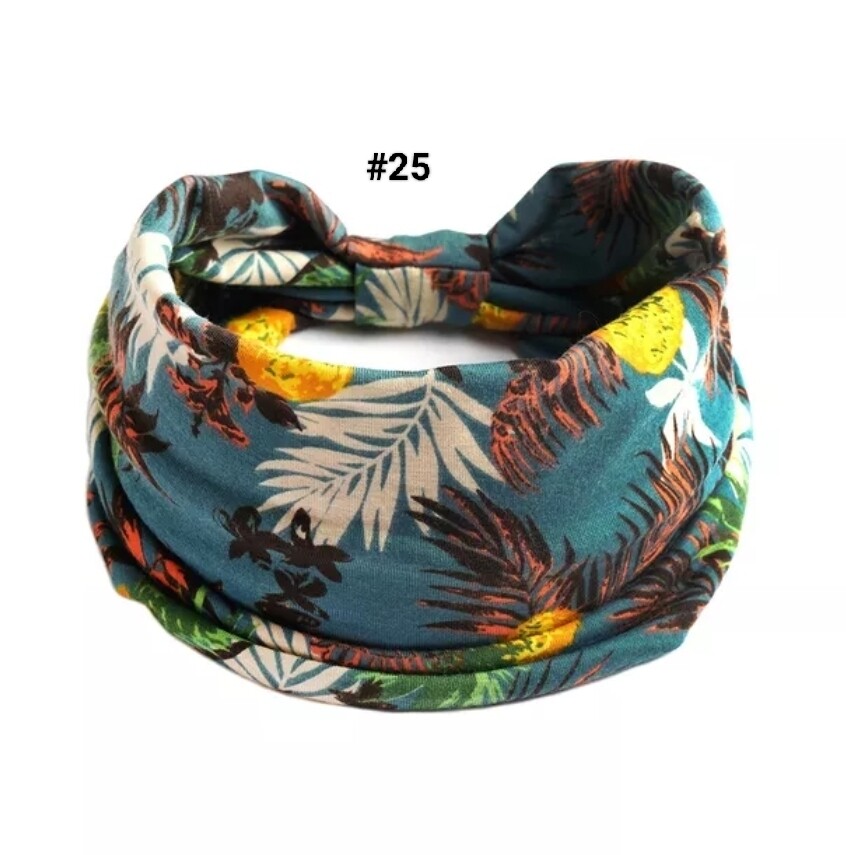 BOHO WIDE PRINTED HEADBAND