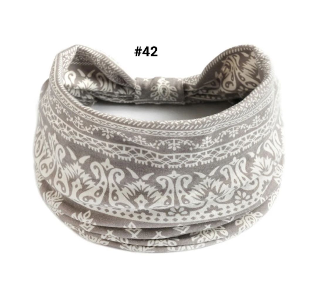 BOHO WIDE PRINTED HEADBAND