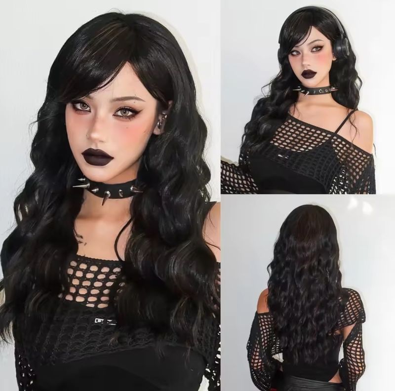 Richelle Wig | Black with Copper highlights