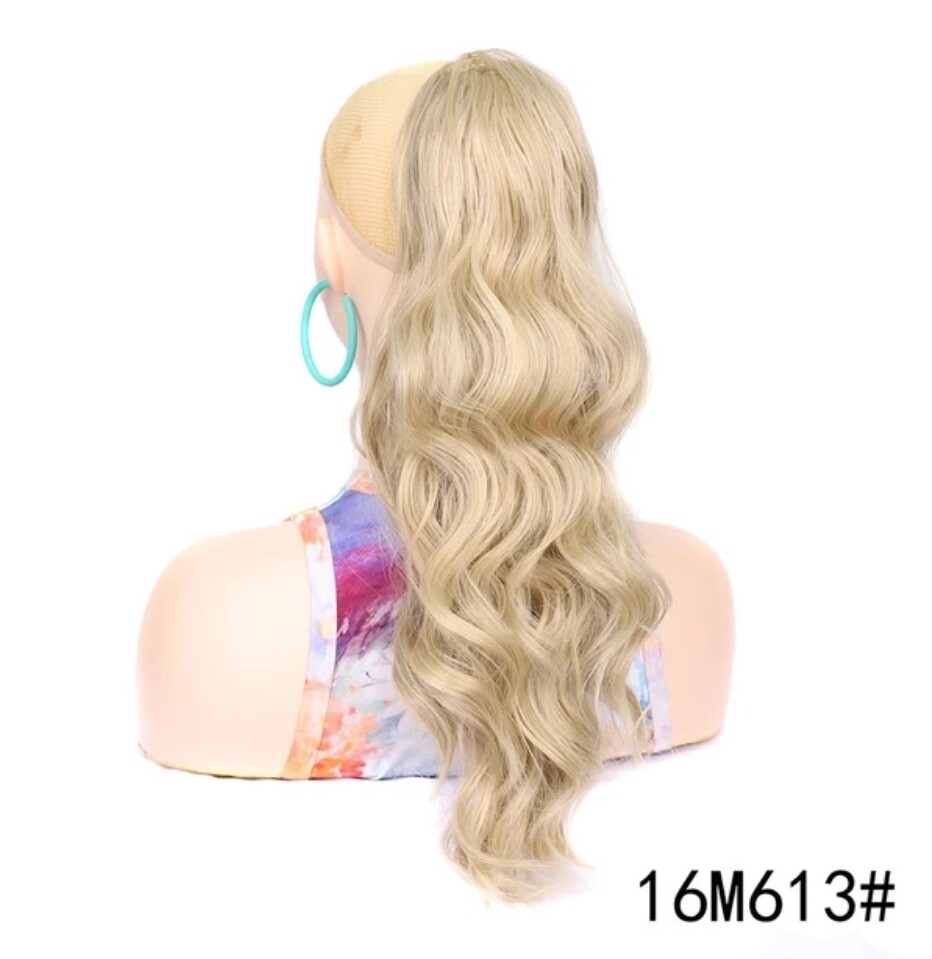 Ponytail Extension Drawstring Body Wave Synthetic Hair