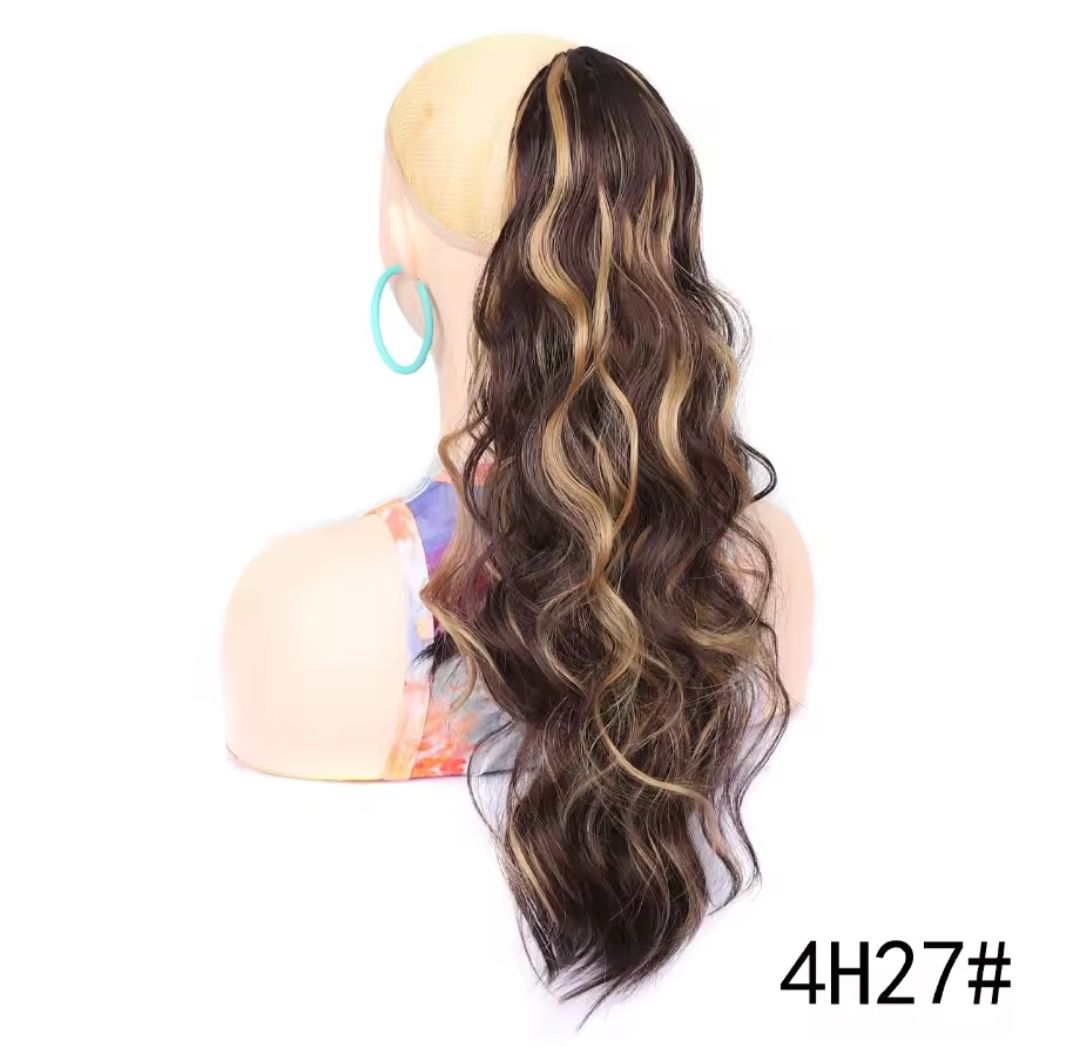 Ponytail Extension Drawstring Body Wave Synthetic Hair