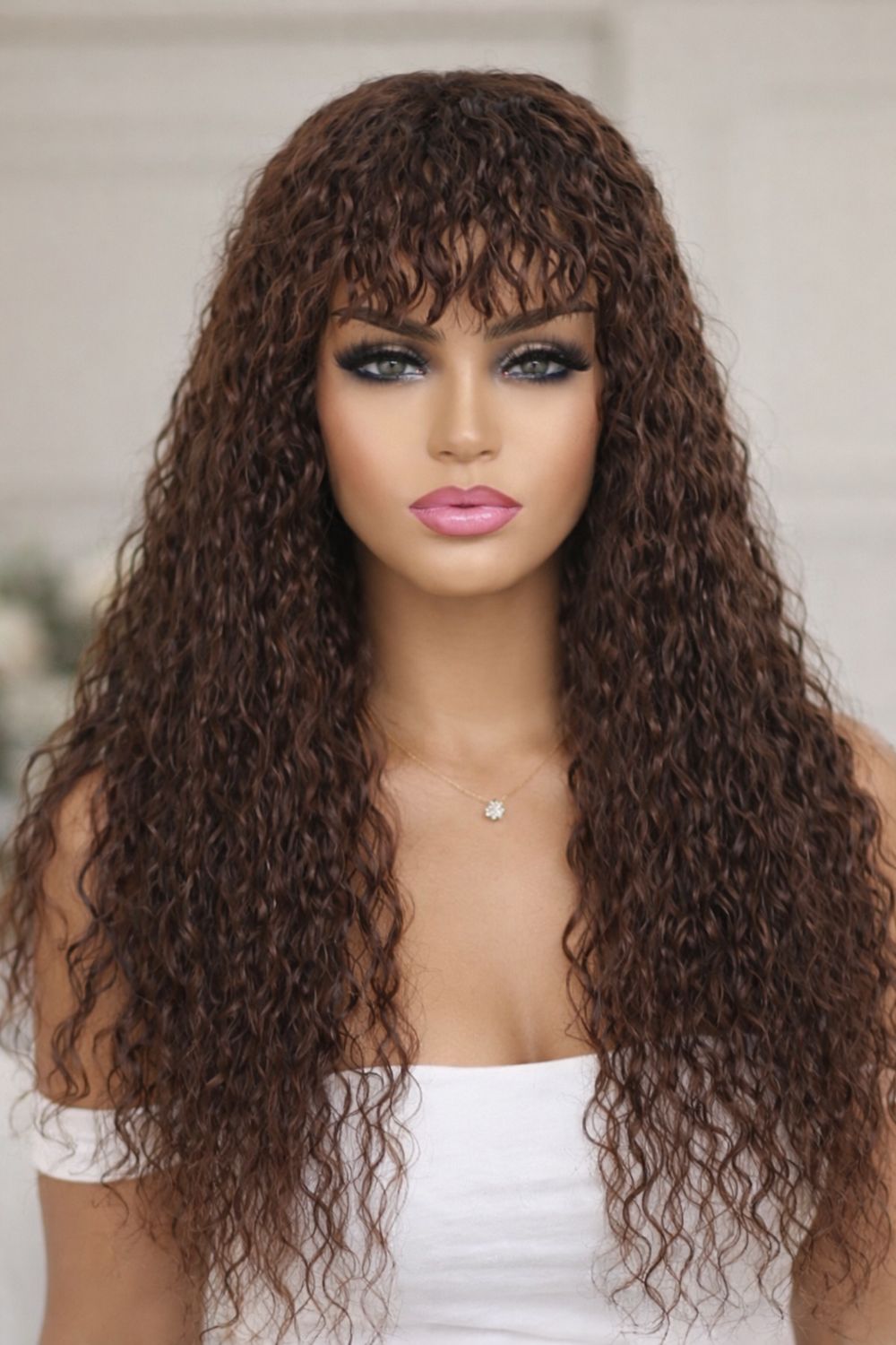 Liz Wig | Chocolate Brown Human Hair