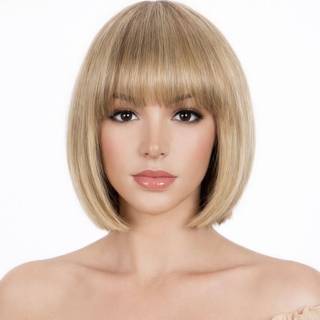Kaela Wig | Dark Blonde with Streaks Human Hair
