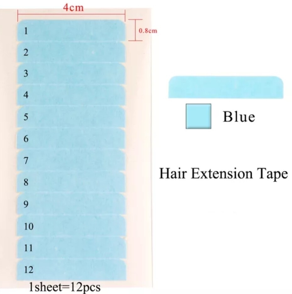 PRE-CUT HAIR EXTENSION TAPE 72 PACK
