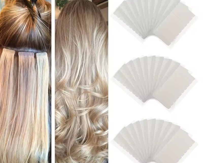 PRE-CUT HAIR EXTENSION TAPE 72 PACK