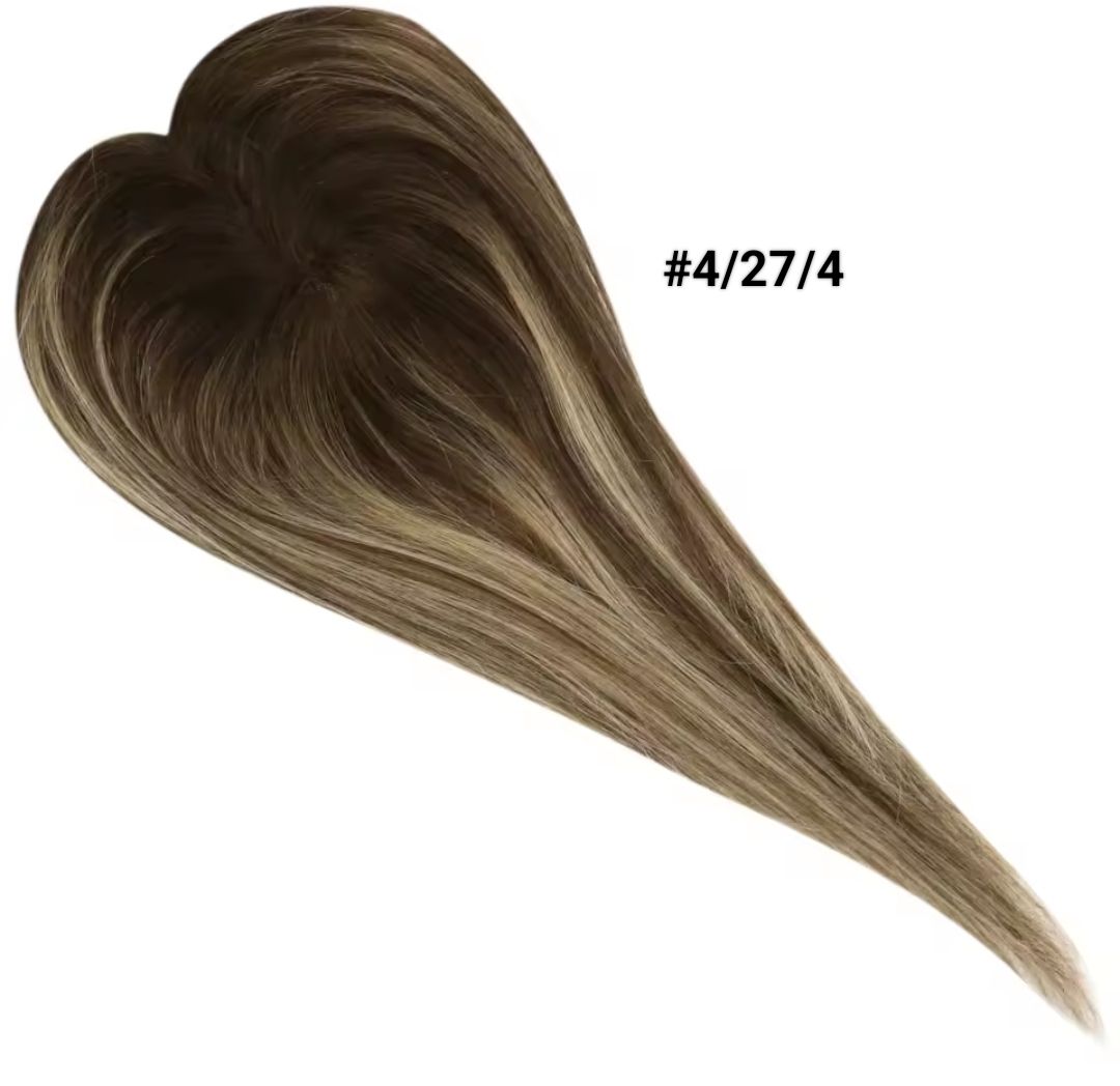 HUMAN HAIR TOPPER Mono Base 6x12cm | 10x15cm | 8x13cm