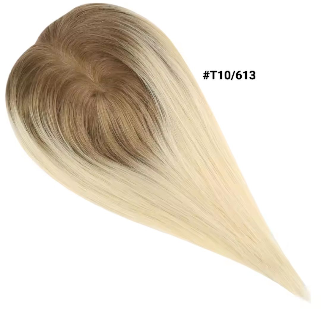 HUMAN HAIR TOPPER Mono Base 6x12cm | 10x15cm | 8x13cm