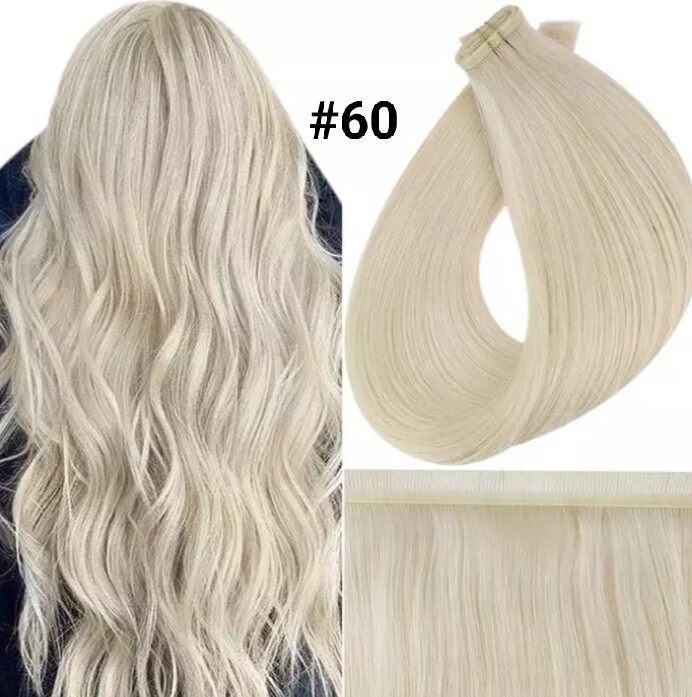 Luxury Flat Silk Weft Human Hair Extensions