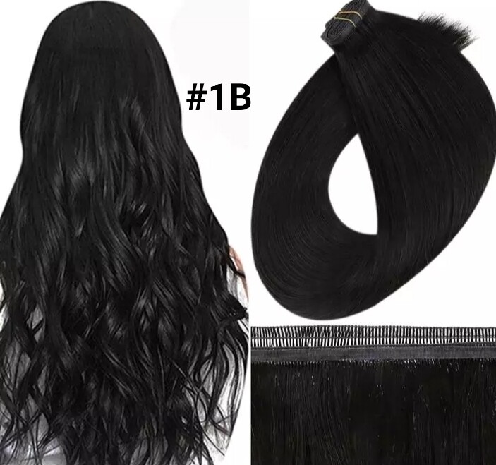 Luxury Flat Silk Weft Human Hair Extensions