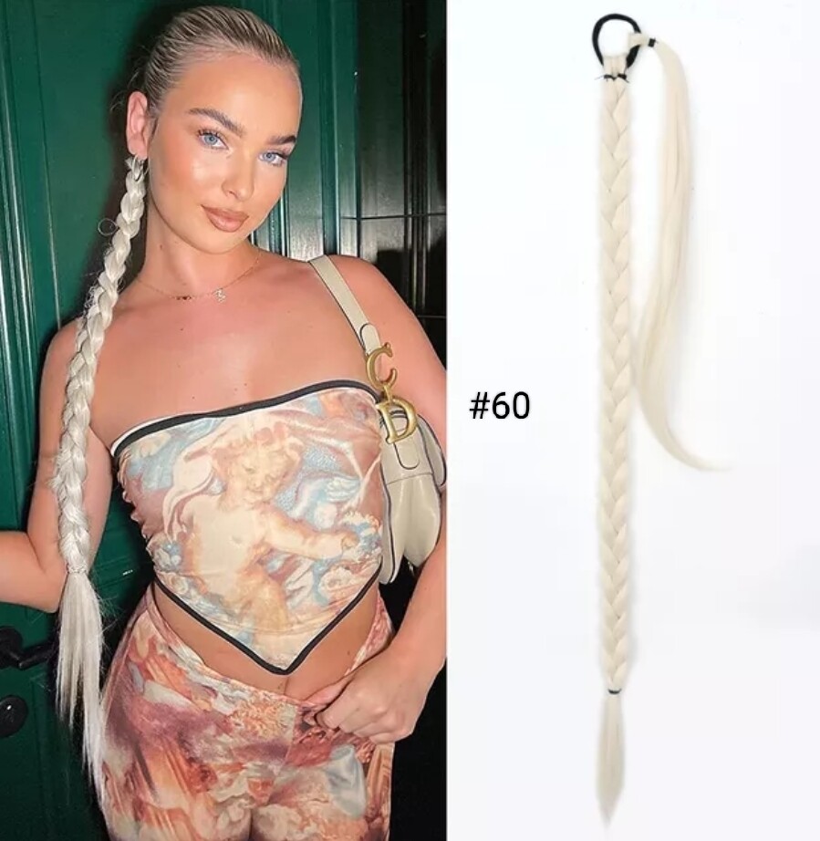 TIE ON PONYTAIL EXTENSION SYNTHETIC HAIR