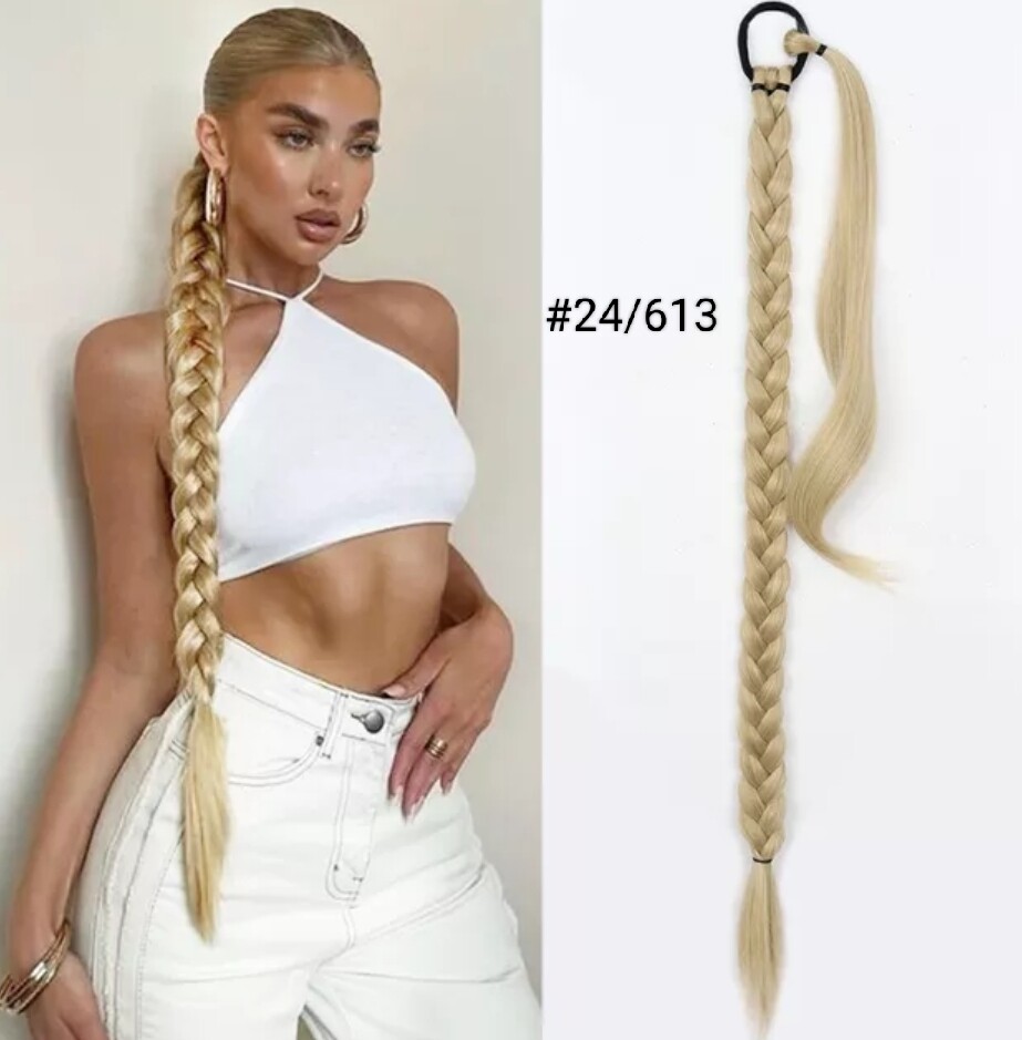 TIE ON PONYTAIL EXTENSION SYNTHETIC HAIR