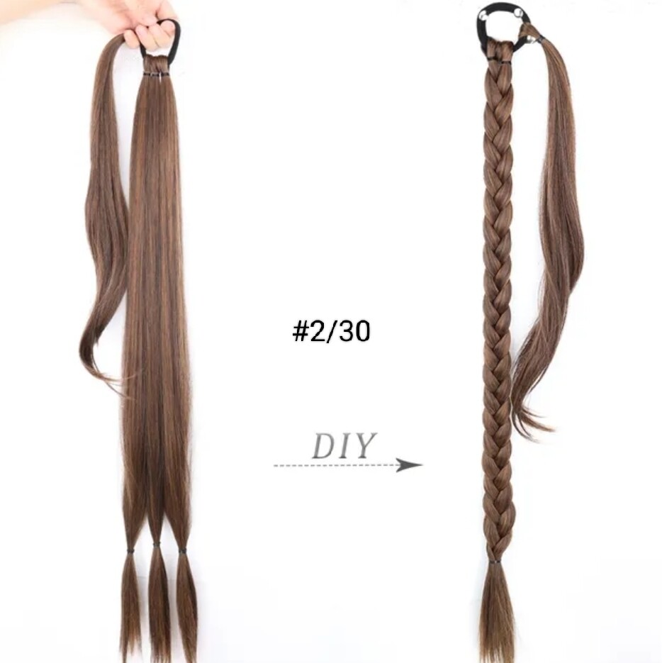 TIE ON PONYTAIL EXTENSION SYNTHETIC HAIR
