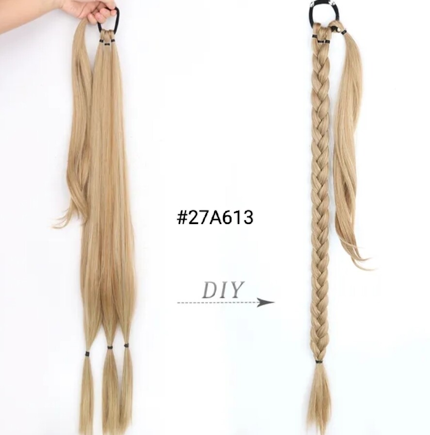 TIE ON PONYTAIL EXTENSION SYNTHETIC HAIR