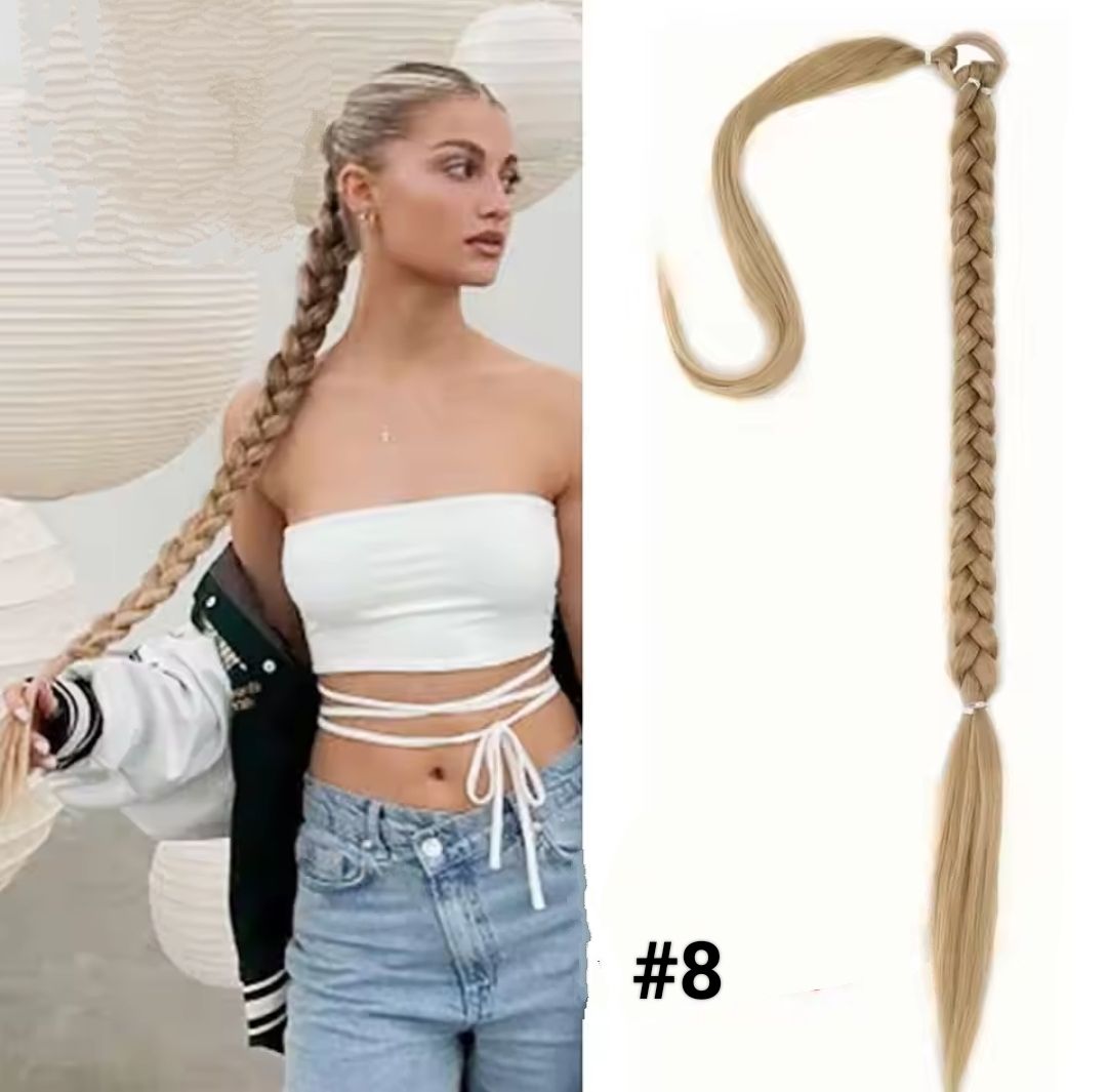 TIE ON PONYTAIL EXTENSION SYNTHETIC HAIR