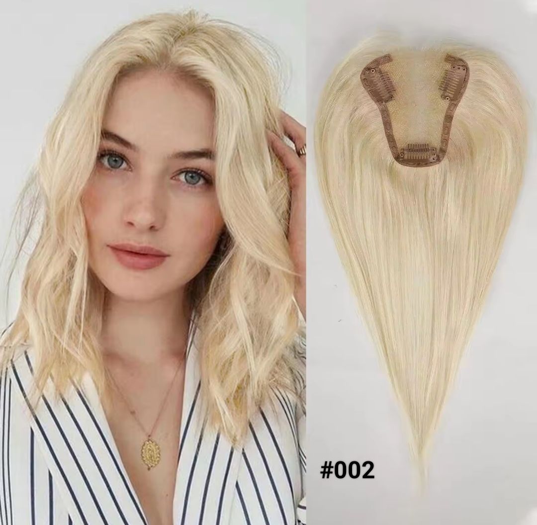 HUMAN HAIR TOPPER Fringe | Lace Base 9x10cm