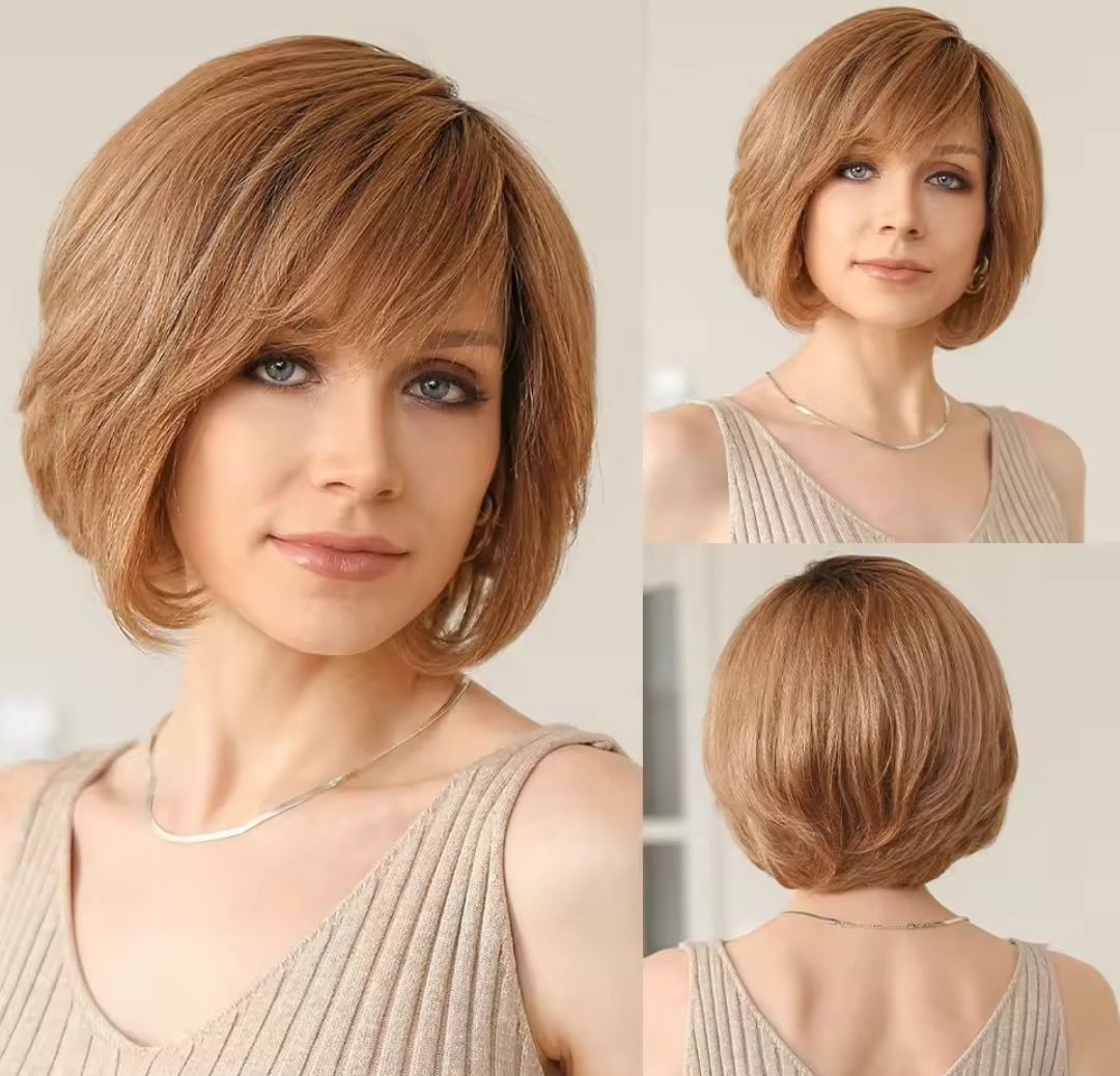 Gemma Wigs | Side Part Human Hair Bob