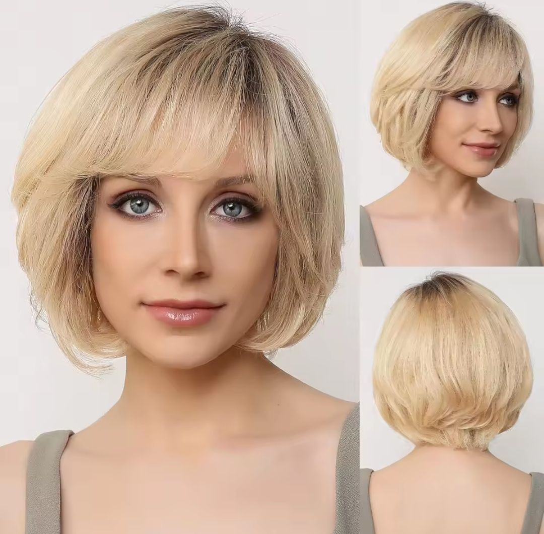 Gemma Wigs | Side Part Human Hair Bob