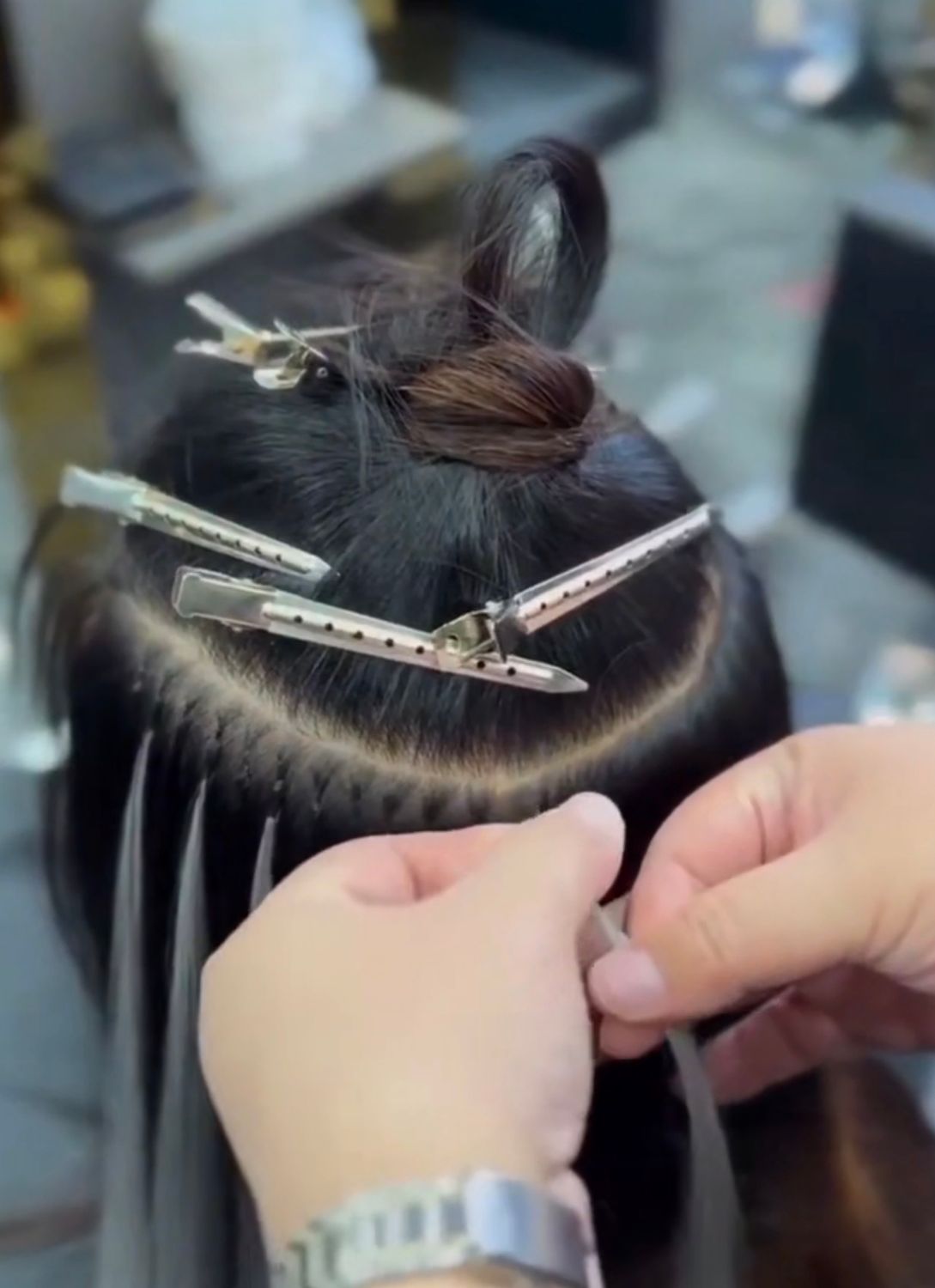 KERATIN FLAT TIP HAIR EXTENSION MAINTENANCE