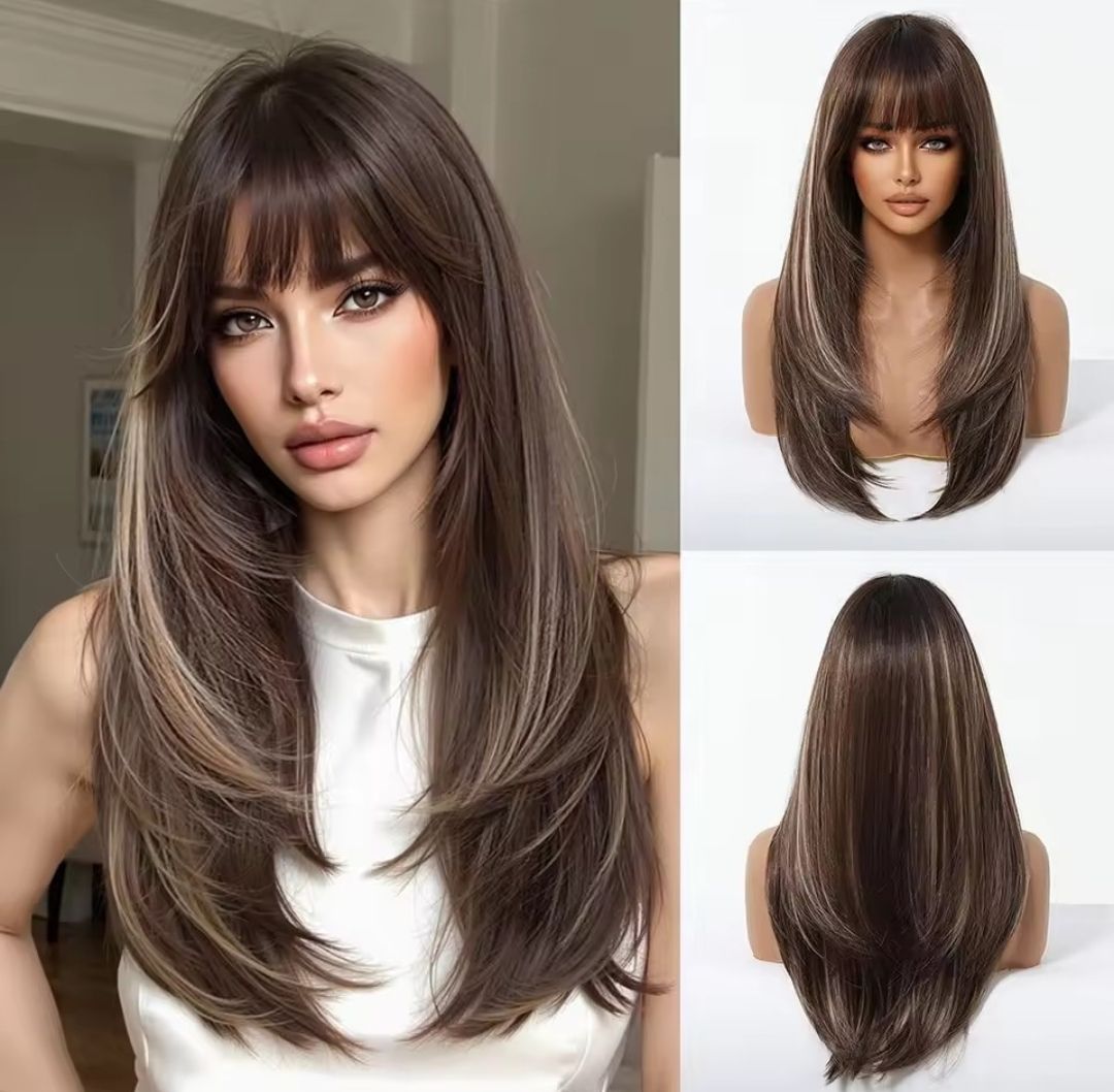 Ingrid Wig | Ash Brown with Highlights