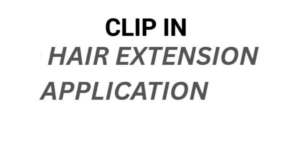 CLIP IN HAIR  EXTENSION APPLICATION 