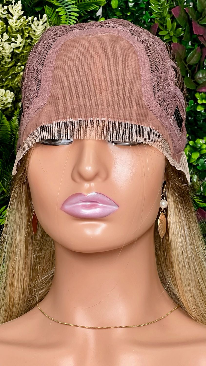 Bron Wig | Beige Blonde Ombré Monofilament Luxury Modacrylic Collection