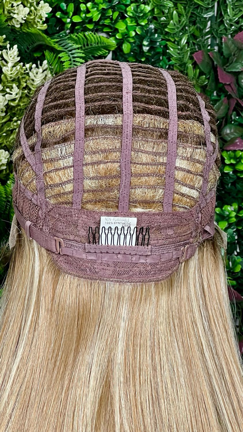 Bron Wig | Beige Blonde Ombré Monofilament Luxury Modacrylic Collection