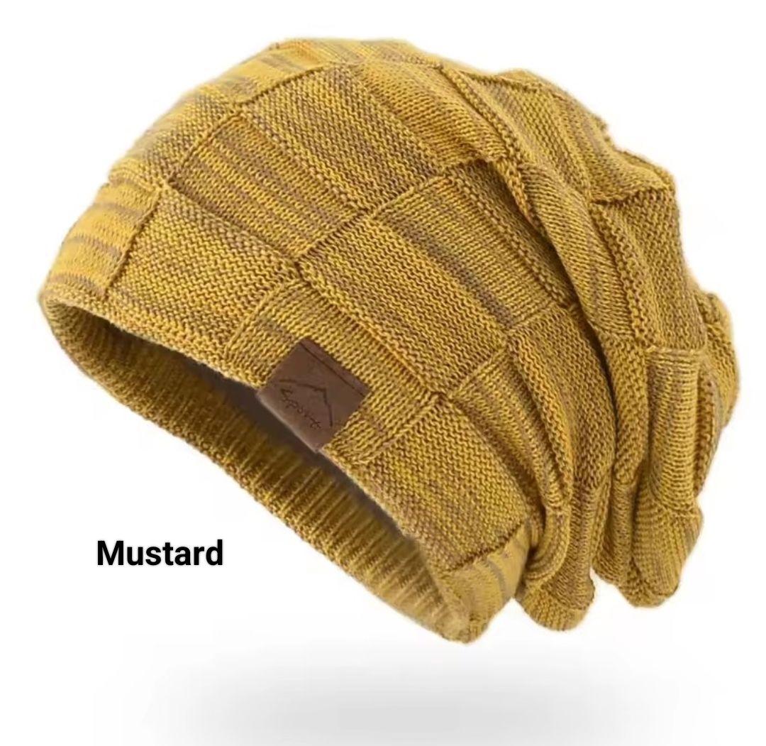 WINTER KNITTED BEANIE TURBAN