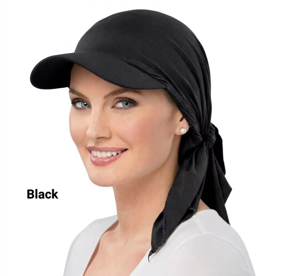 BRIM SATIN HAT TURBAN