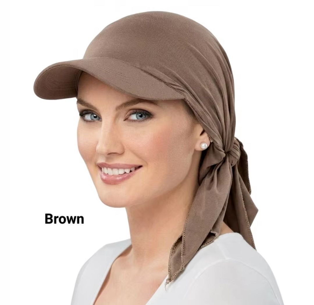 BRIM SATIN HAT TURBAN