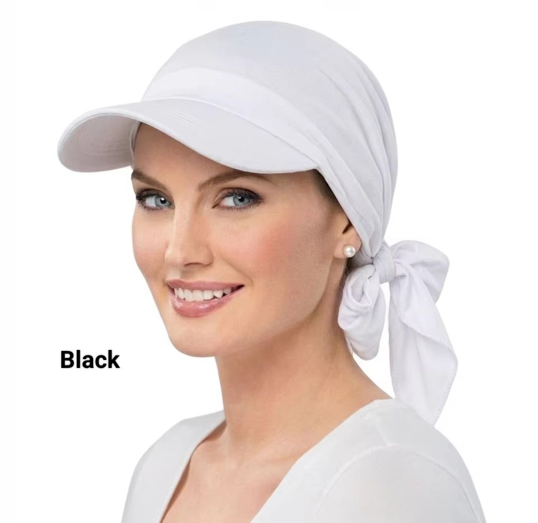 BRIM SATIN HAT TURBAN
