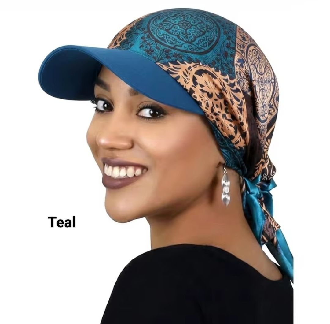 BRIM SATIN HAT TURBAN