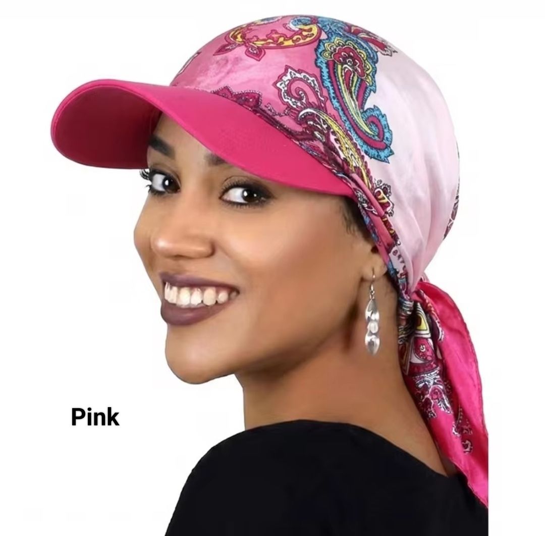 BRIM SATIN HAT TURBAN