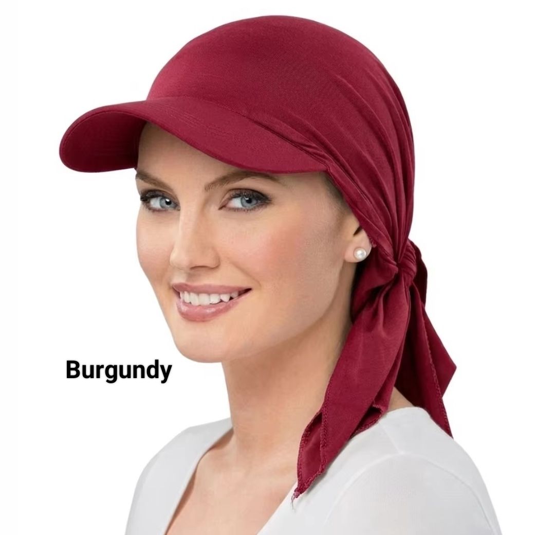 BRIM SATIN HAT TURBAN