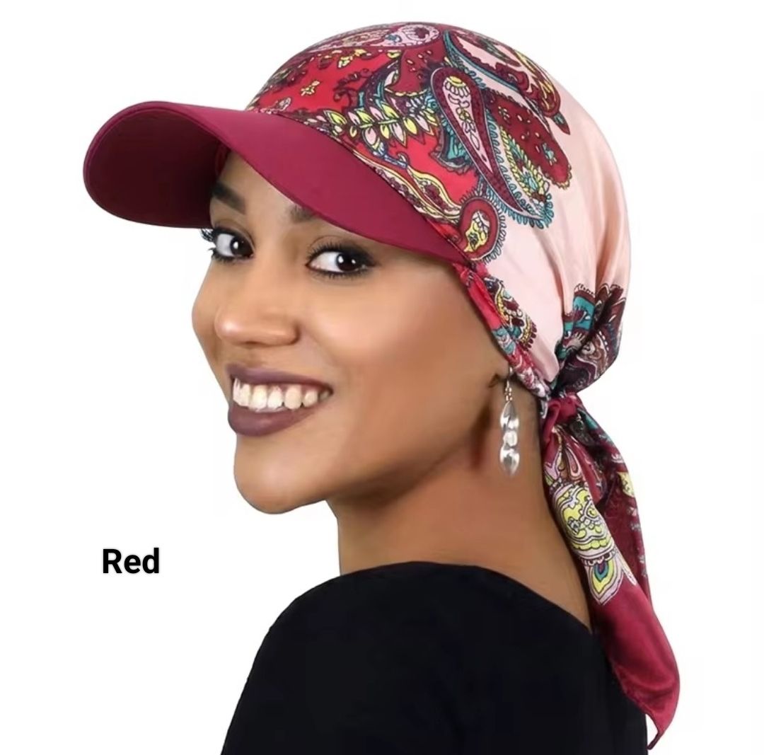 BRIM SATIN HAT TURBAN
